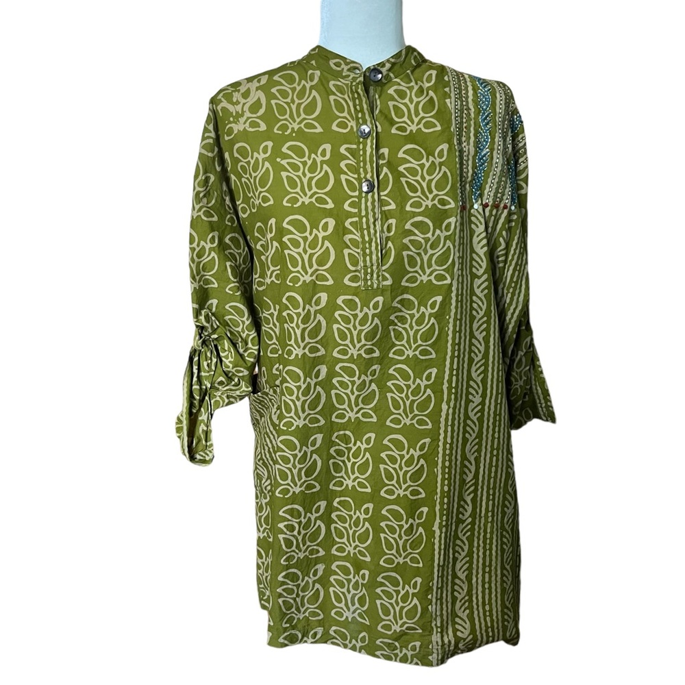 Marketplace Handwork of India embroidered tunic top